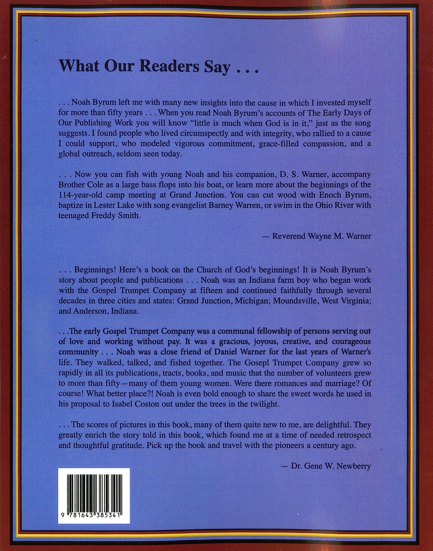 The Book of Noah, Memoirs From Our Past
