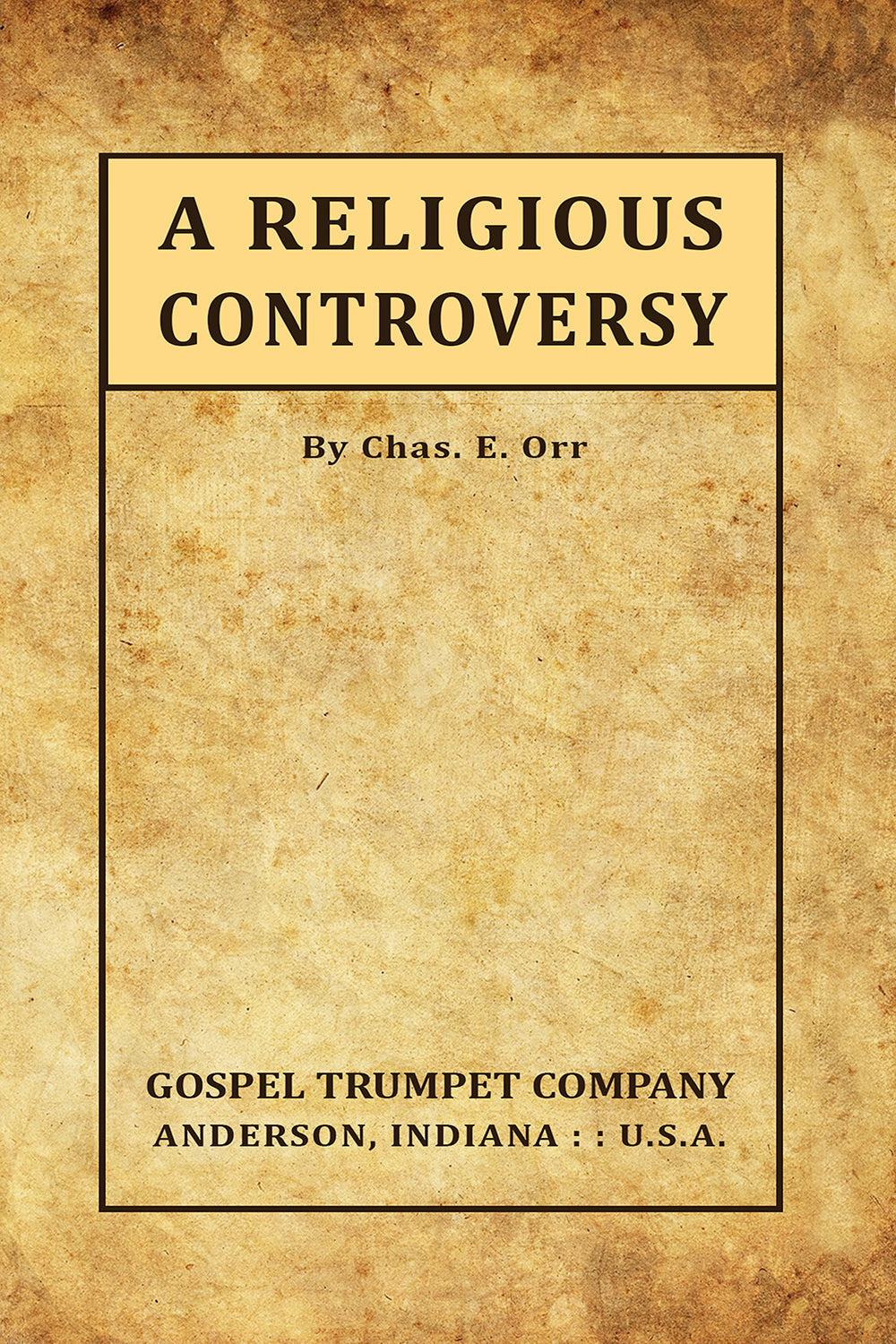 A Religious Controversy