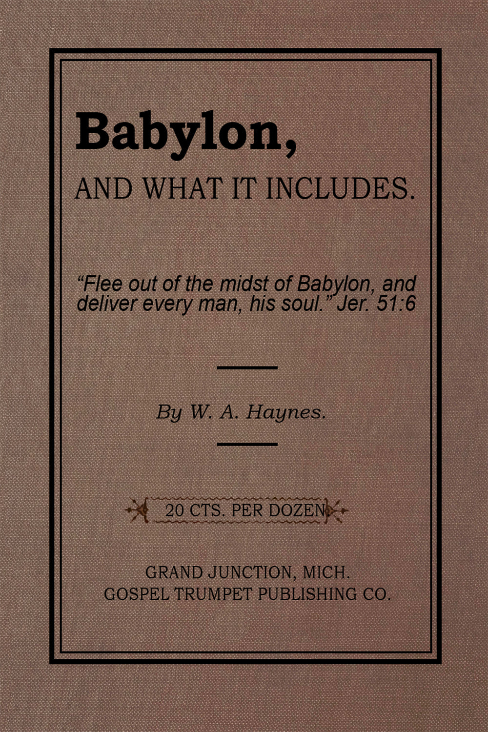 Babylon, AND WHAT IT INCLUDES.