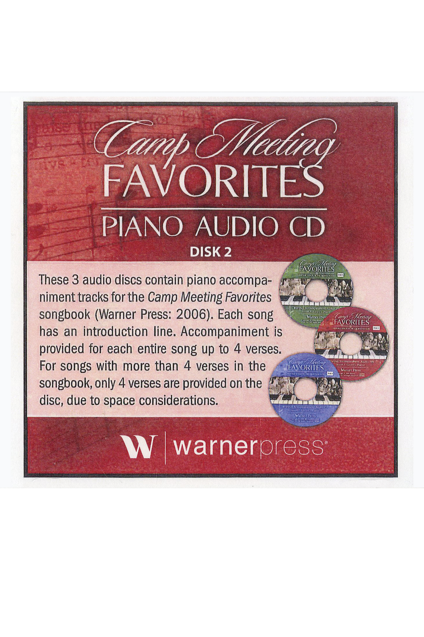 Camp Meeting Favorites: Piano Audio CD Disk 2