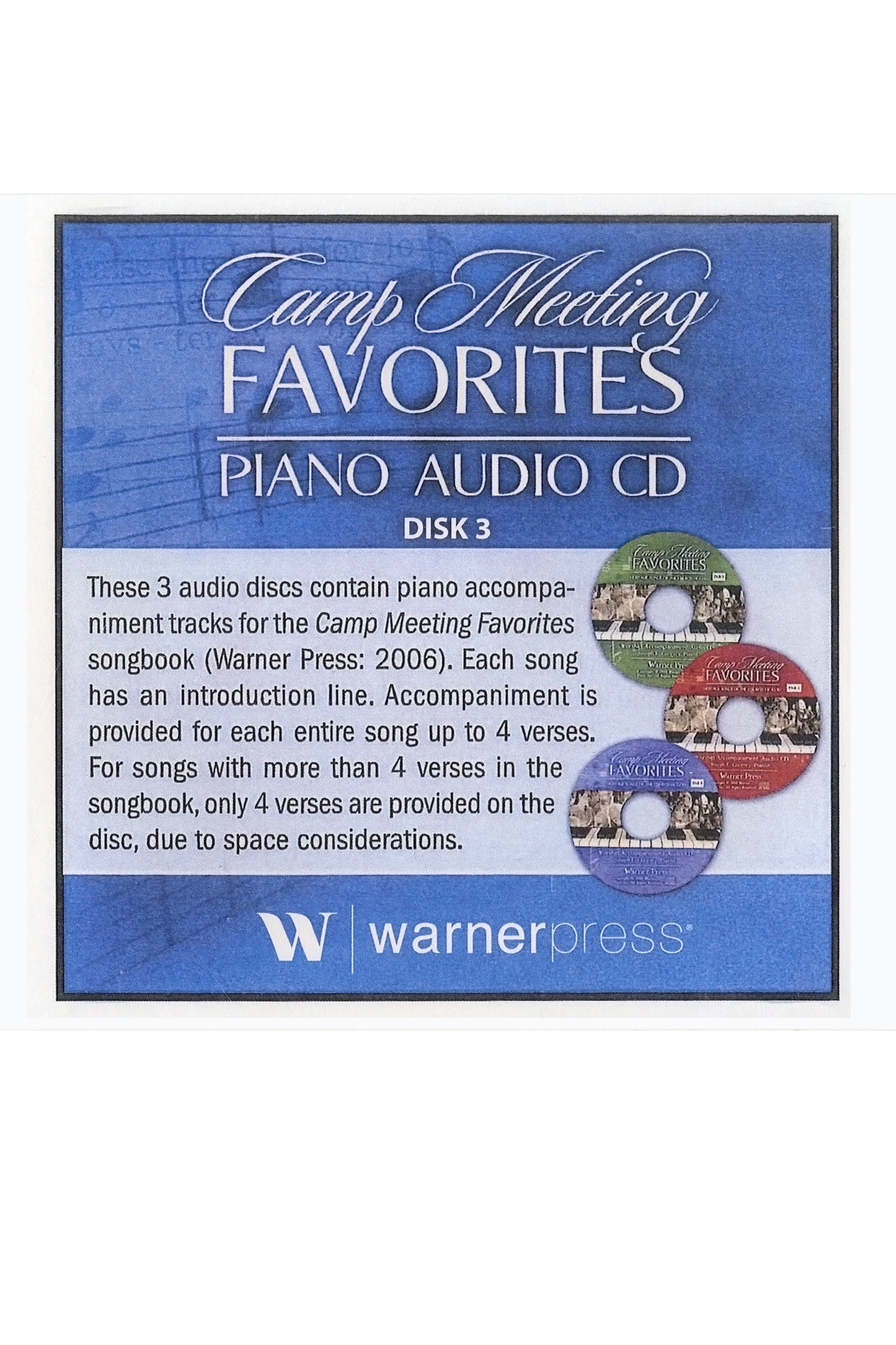 Camp Meeting Favorites: Piano Audio CD Disk 3