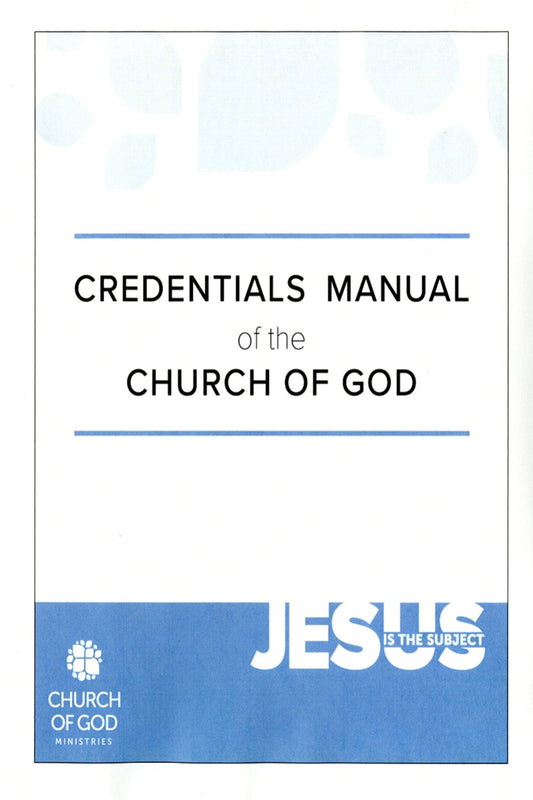 Credentials Manual of the Church of God