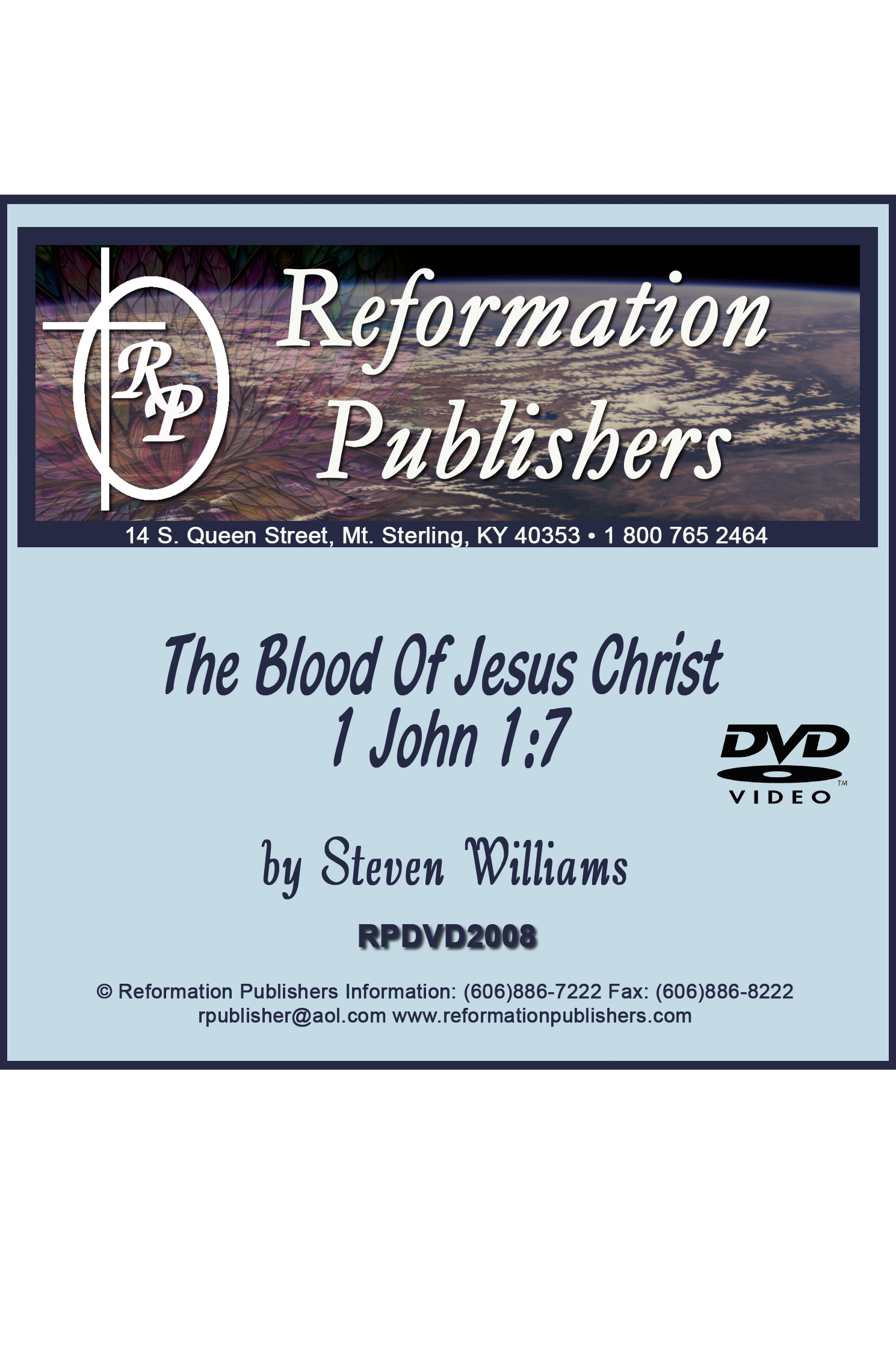 The Blood of Jesus Christ – Reformation Publishers