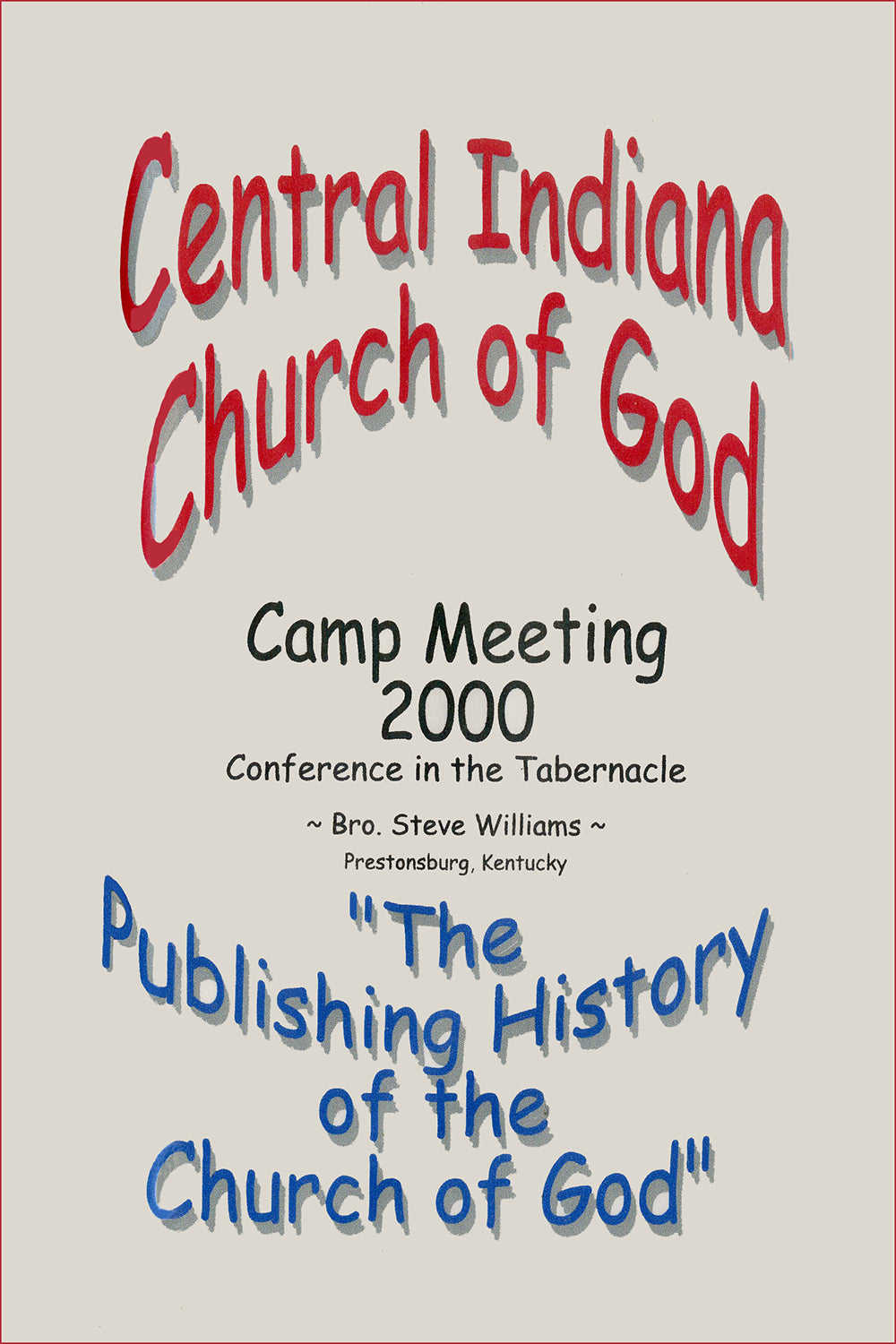 The Publishing History of the Church of God